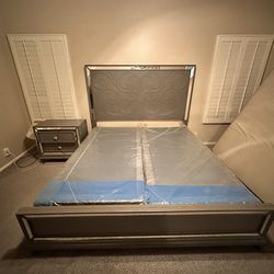 king bedframe with mattress