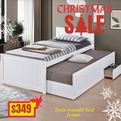 Twin Trundle Bed Frame 