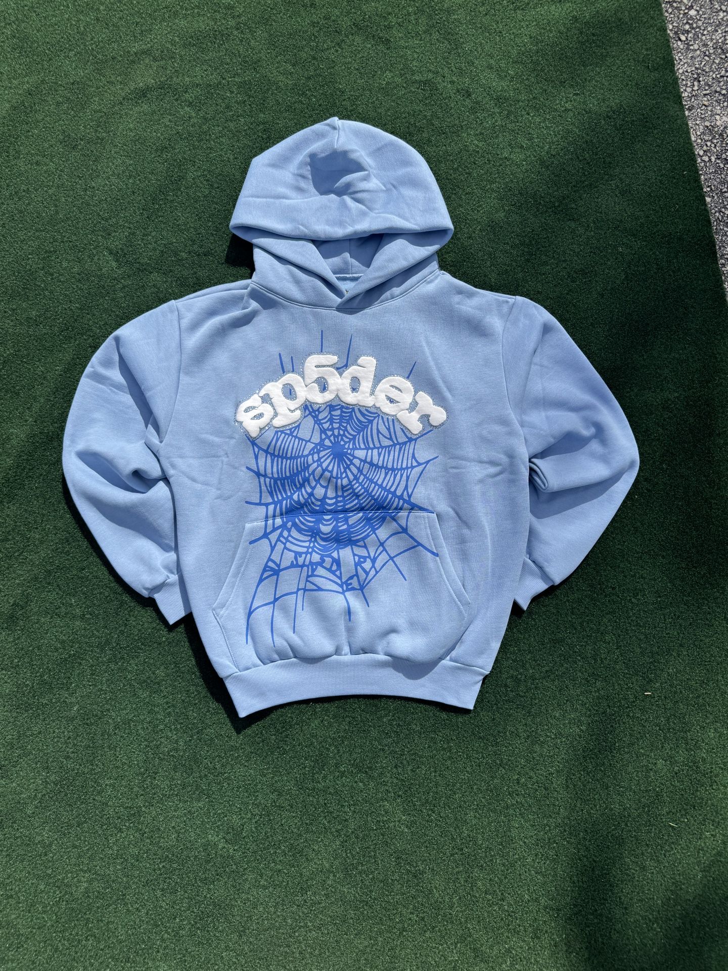Sky Blue Spider Hoodie Small