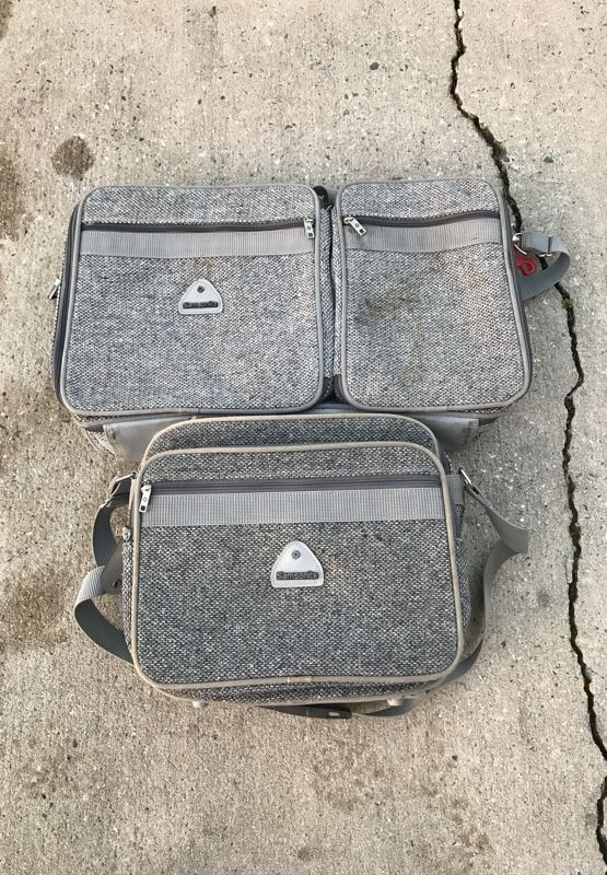 Samsonite tweed profile luggage