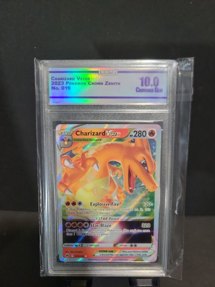 Charizard Vstar Crown Zenith #19 CC&G 10