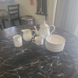 Tea Set With Plates
