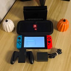 Nintendo Switch with Dock Charger & Case