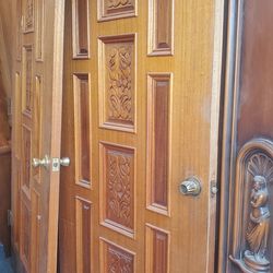 Solid antique wood doors