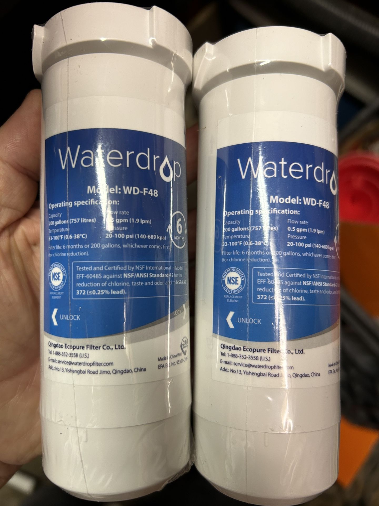 Waterdrop Refrigerator Filters (Qty- 2)