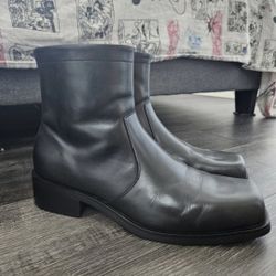 Steve Madden Men's Leather Chelsea Boots Square Toe (12)