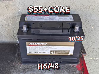 Car Battery Group Size 48/H6
