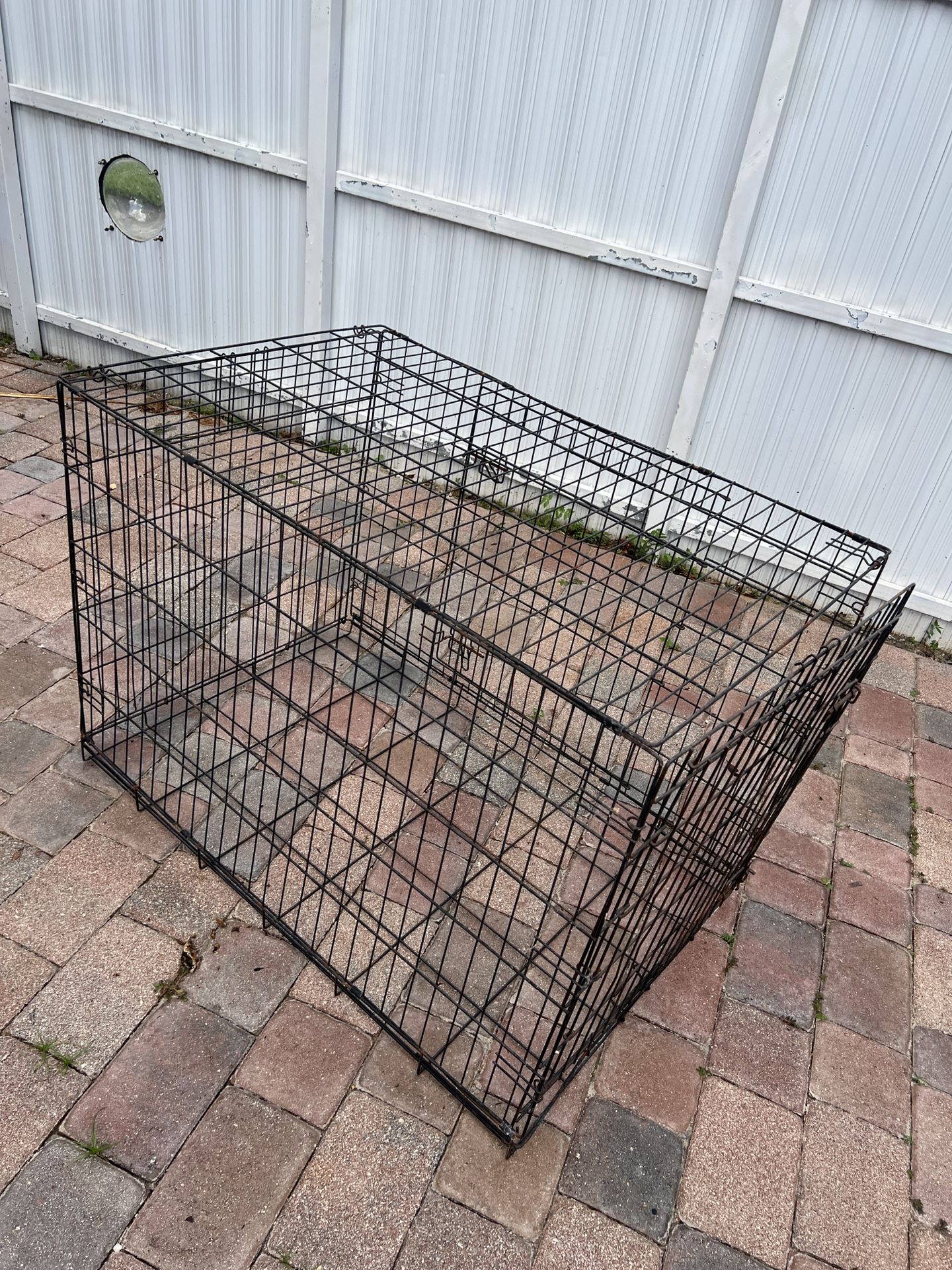 Foldable  Large Dog Crate Cage  Jaula De Perro Grande Plegable 