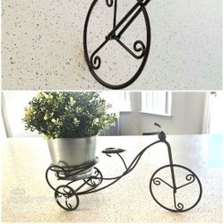 set of 2 wrought iron plant holder 