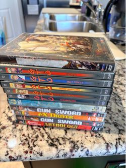 Anime DVD Collection Bundle – Gun Sword, Rurouni Kenshin, eX-Driver, Otogi Zoshi