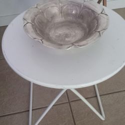 Vintage Silver Plate 10 Inch Scalloped Bowl