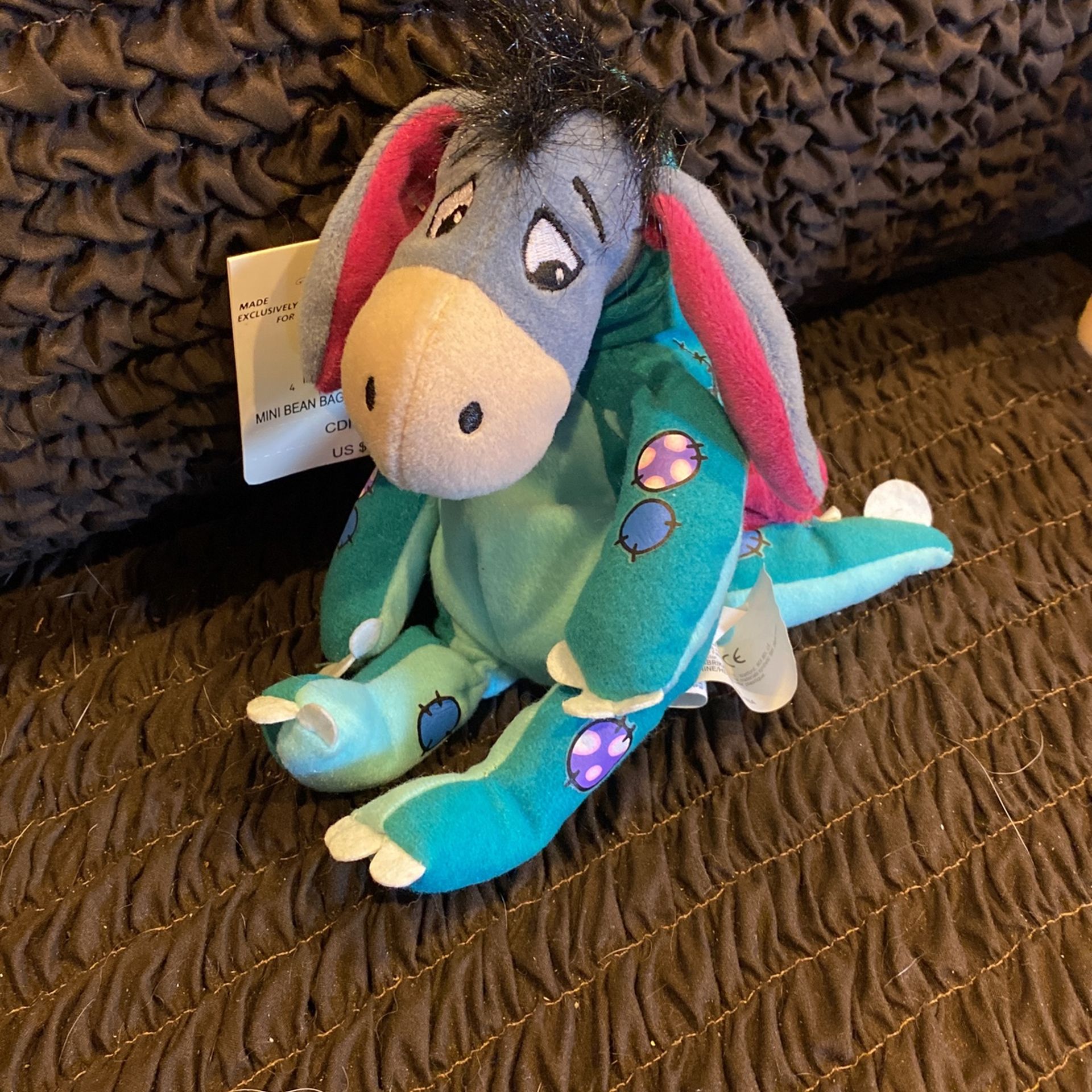 Disney Bean Bag Plush - DINOSAUR EEYORE (Winnie the Pooh) (9 inch)