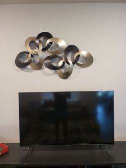 Looped Metal Wall Décor - Large Three-Dimensional Stainless Steel Art for Contemporary Spaces