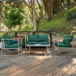 Patio Furniture Set, 4-Piece Outdoor Patio