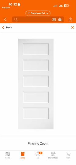 30” x 80” interior slab door