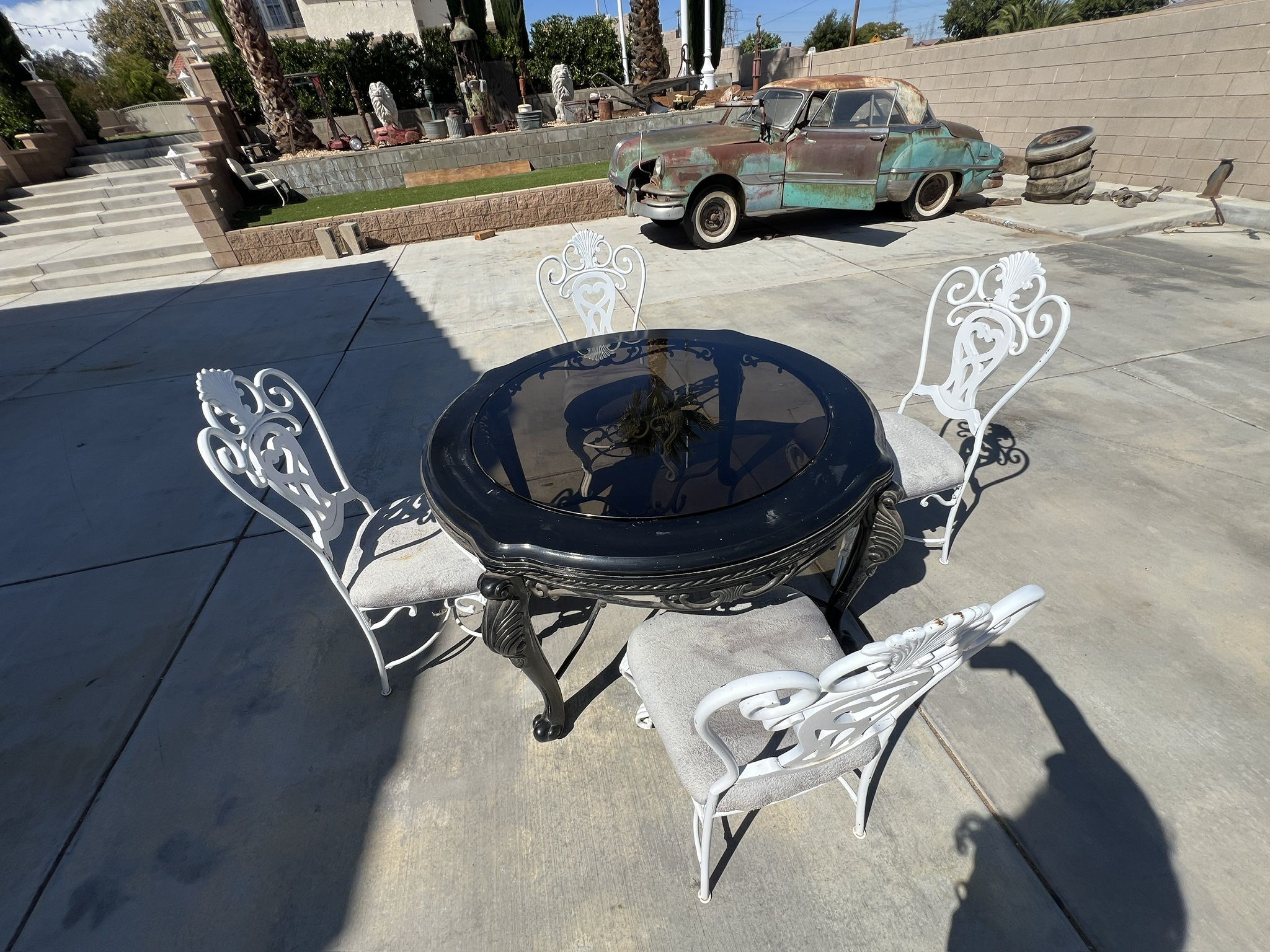 Vintage Glass Table