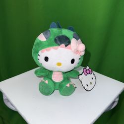Hello Kitty Plush Plushie Dinosaur 