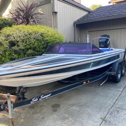 1989 Sanger Barefoot ski Boat