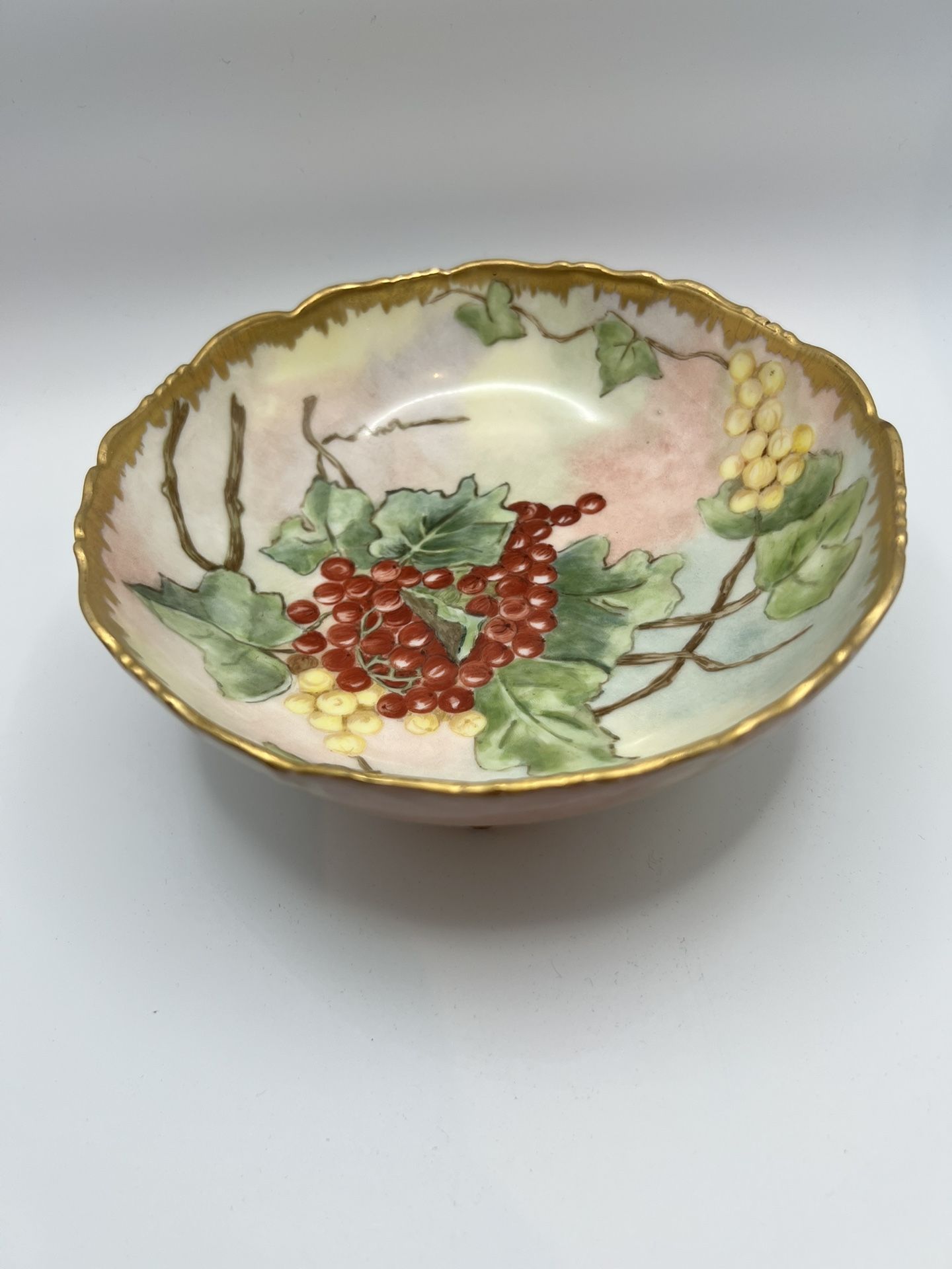 Victorian Era E.G. China Footed Bowl