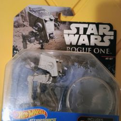 Star Wars Hot Wheels Rogue One AT-ST With Flight Stand