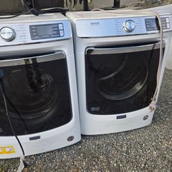 Maytag Commercial Washer And Dryer Set Electric Lavadora y Secadora 30-day Warranty