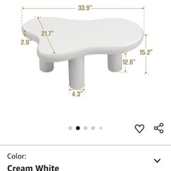 HollyHOME Cloud Coffee Table, Unique Design Accent Table for Living Room and Bedroom, Stylish and Functional Furniture Piece-Durable and Easy to Clean