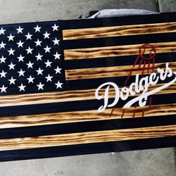 Wood Flags . Custom Made , Handcrafted . See My Other Pics