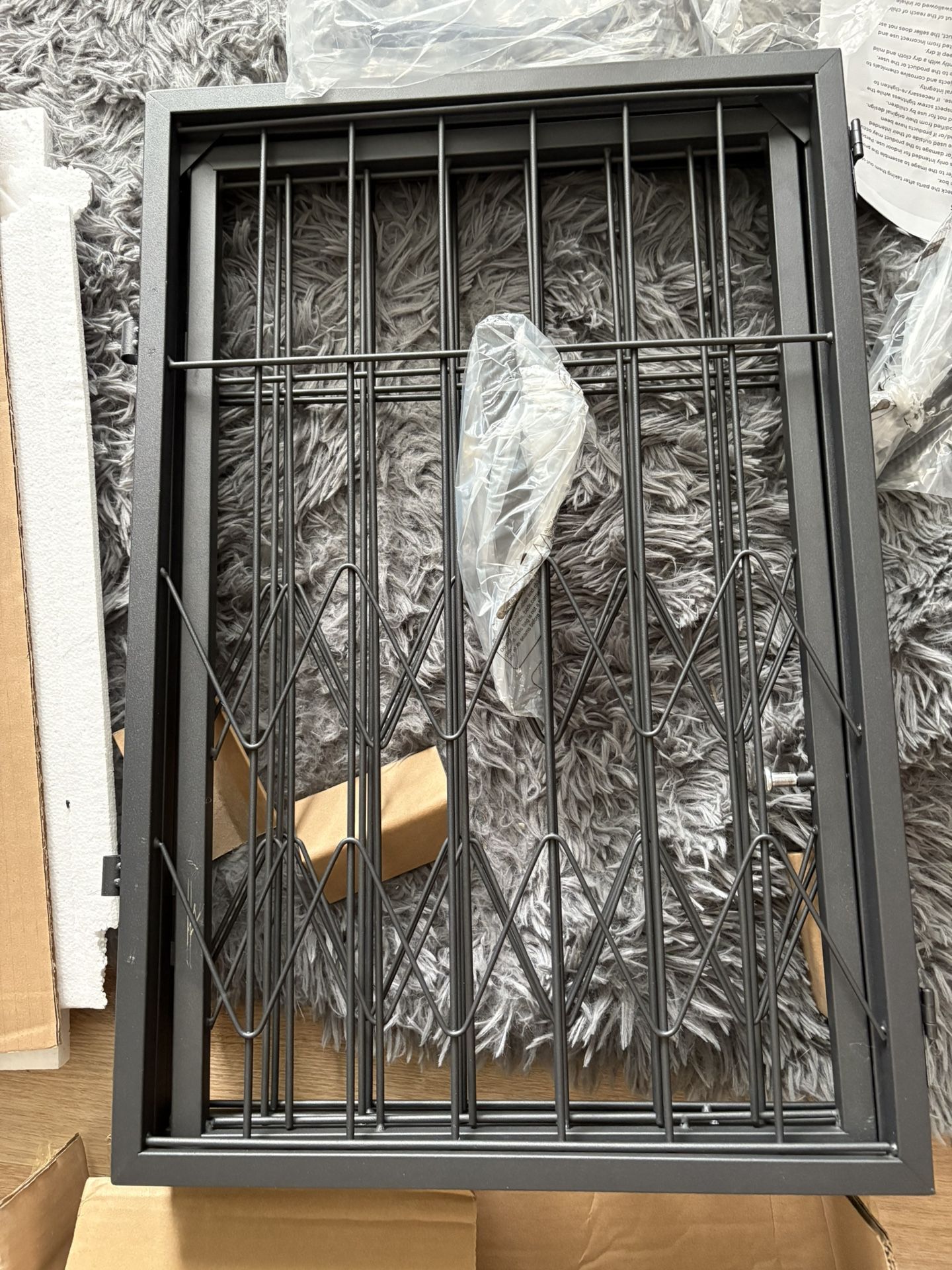 Metal Free Standing Dog Gate 26x93”