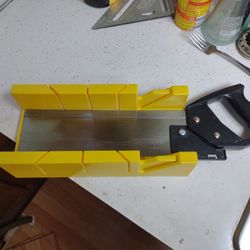 Miter Box And Saw
