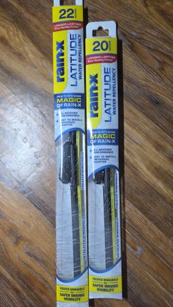 Rain-X Latitude Wiper Blades 22” & 20” – Brand New (Sealed)