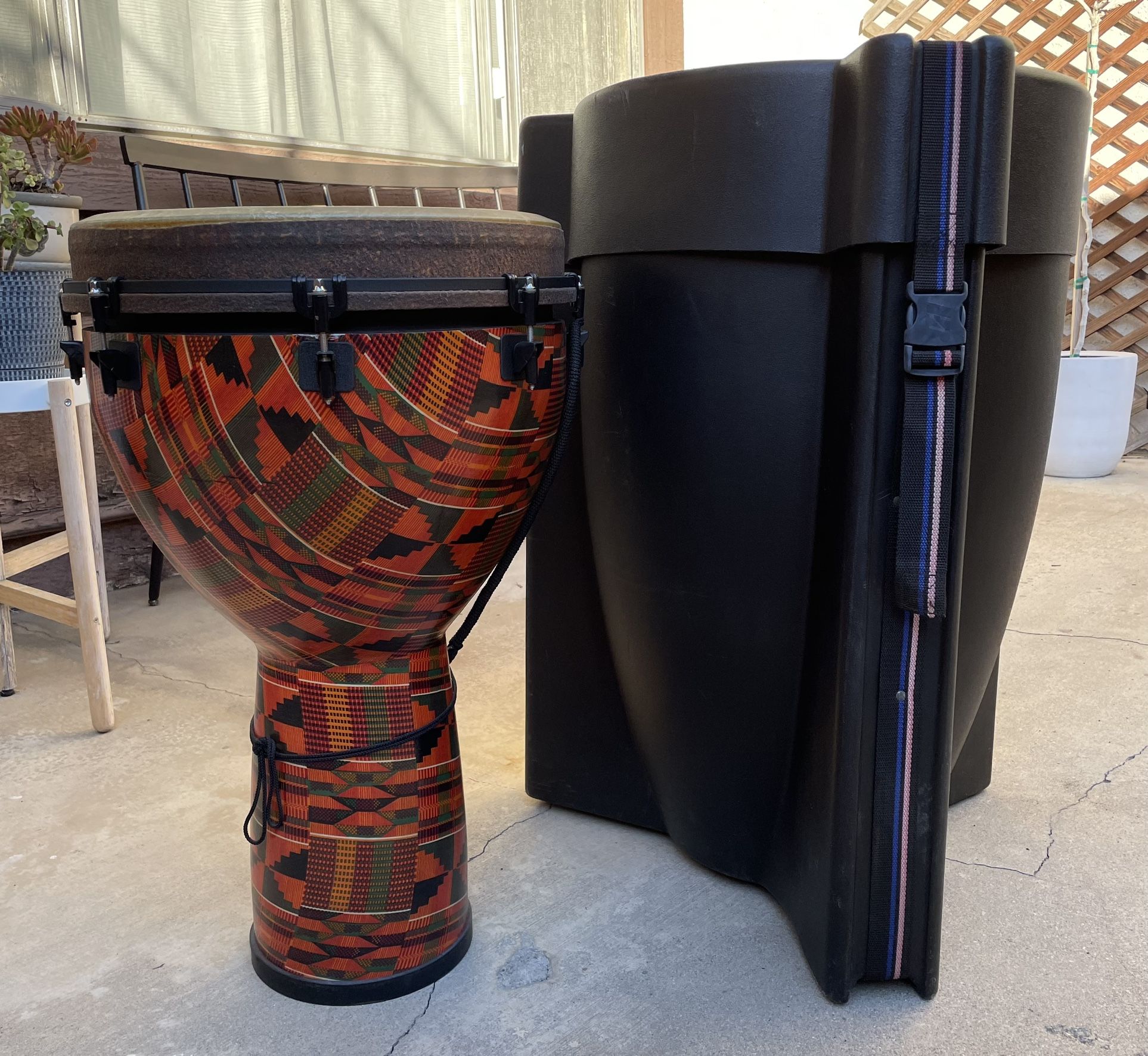 Djembe Drum with Travel Hard Case for Sale in Monterey Park, CA OfferUp