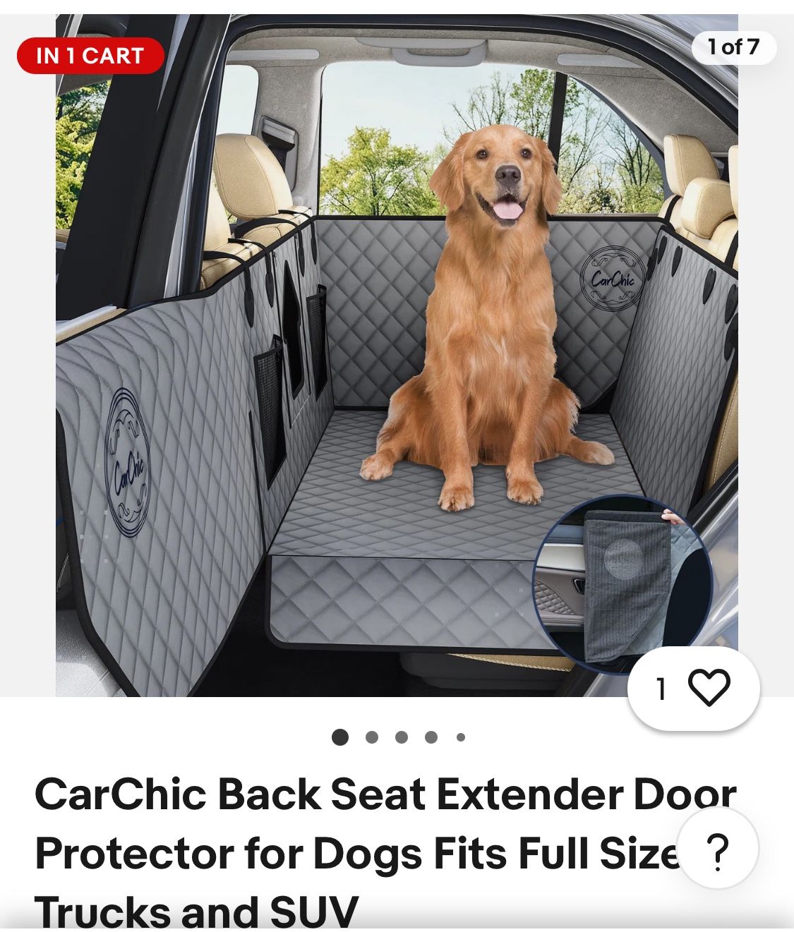 Carchic New backseat extender For Dogs(2 Sizes Available)