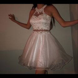 White Prom dress