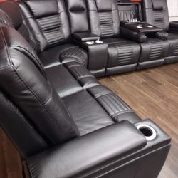 AUTOMATIC RECLINING SECTIONAL SOFA SET 