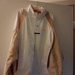 Men's Nike Project Frog Track Jacket Size Large White Olive Aura Taupe Grey Sundial Brand New 