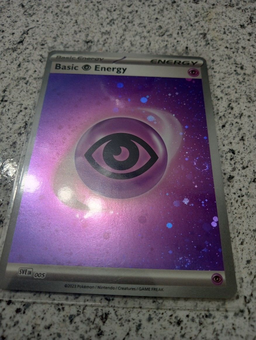 Pokemon 151 Psychic Energy Holo 2 Swirls