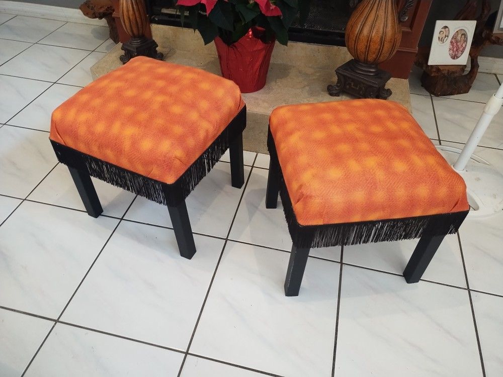 2 Ottoman Turkish Bench Stools