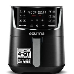 Gourmia 4 Qt Digital Air Fryer With 12 One Touch Presets - new 