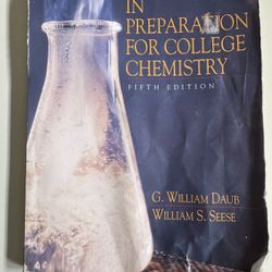 In Preparation For College Chemistry