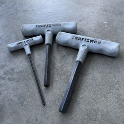 Craftsman T-Handle Hex / Allen Wrenches – 3mm, 8mm, 10mm