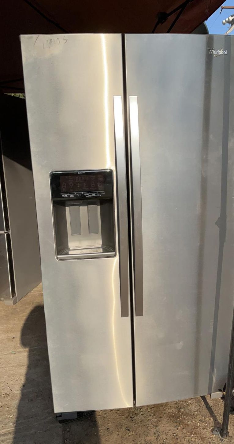 Whirlpool Side By Side Stainless Steel Refrigerator Fridge