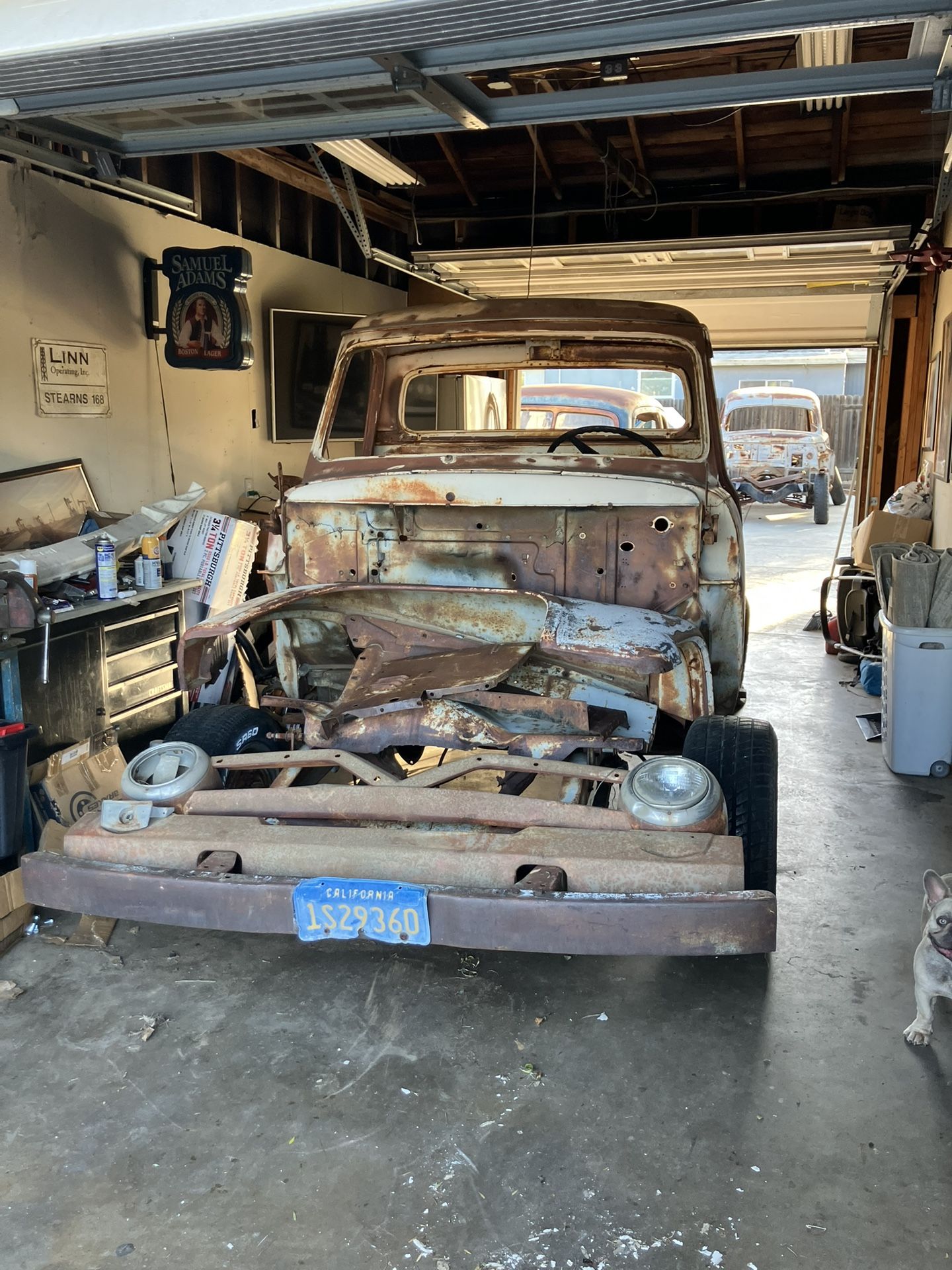 1955 Ford Truck F100 Parts Or Hole Truck