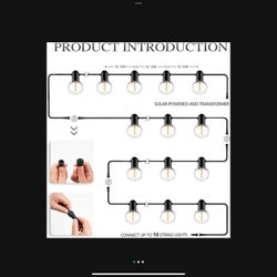 LED Outdoor String Lights Indoor G55 27ft with 20 Bulbs Individual Light String with 1 Spare Filament for Patio, Garden, Backyard, Pool https://offeru