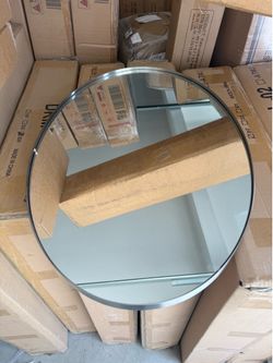 Silver mirror for bathroom