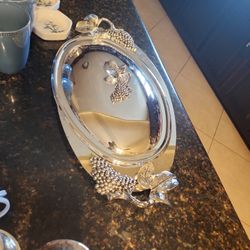 Godinger Silver Plated Oval Serving Tray