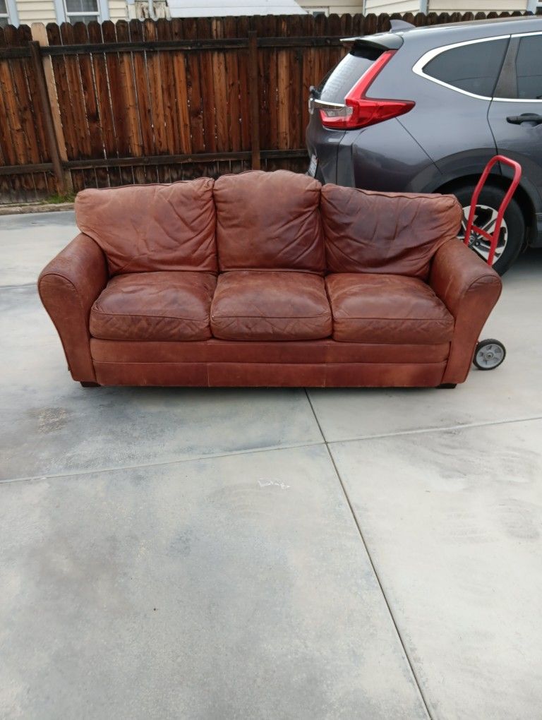 Leather Couch 