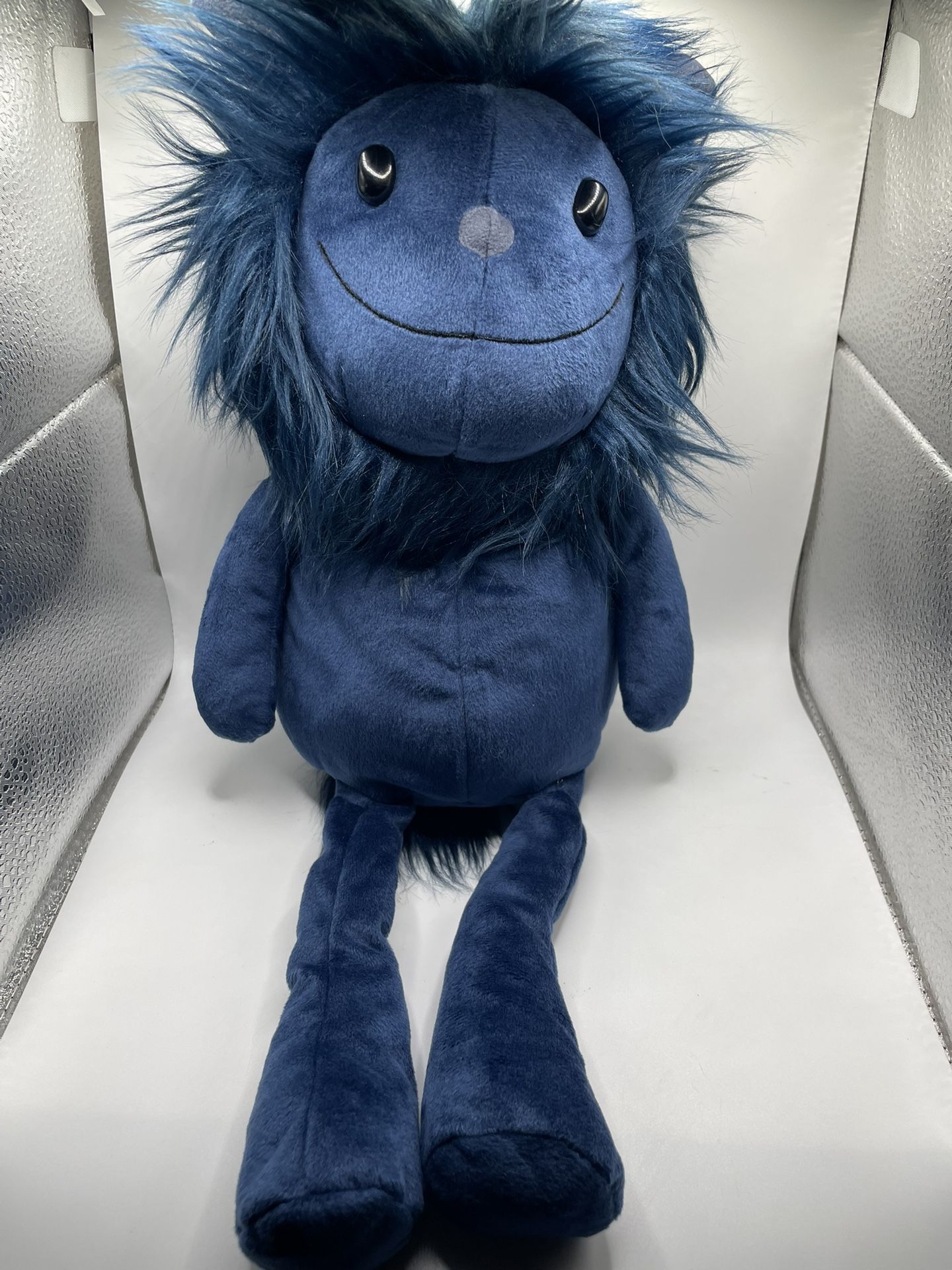 Jellycat Luda Monster Plush Navy Blue Retired London Lovey Tags Retired 16”