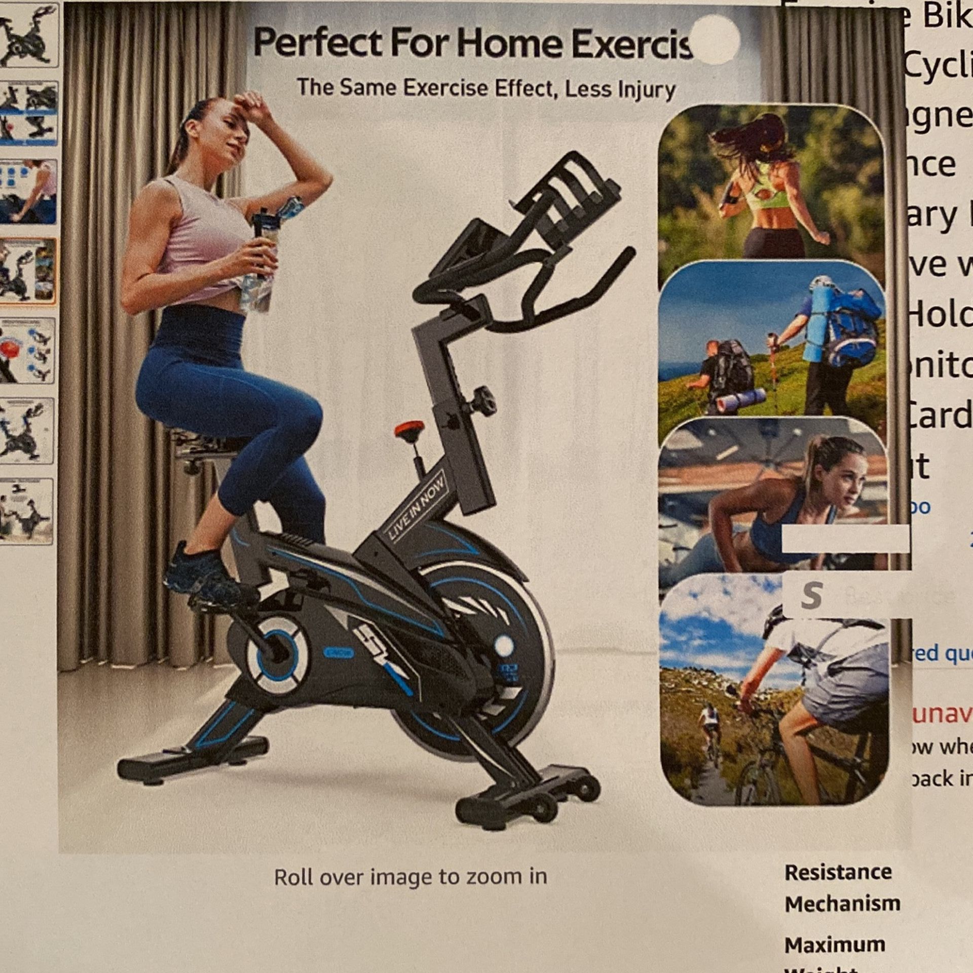 New and Assembled Exercise Bike