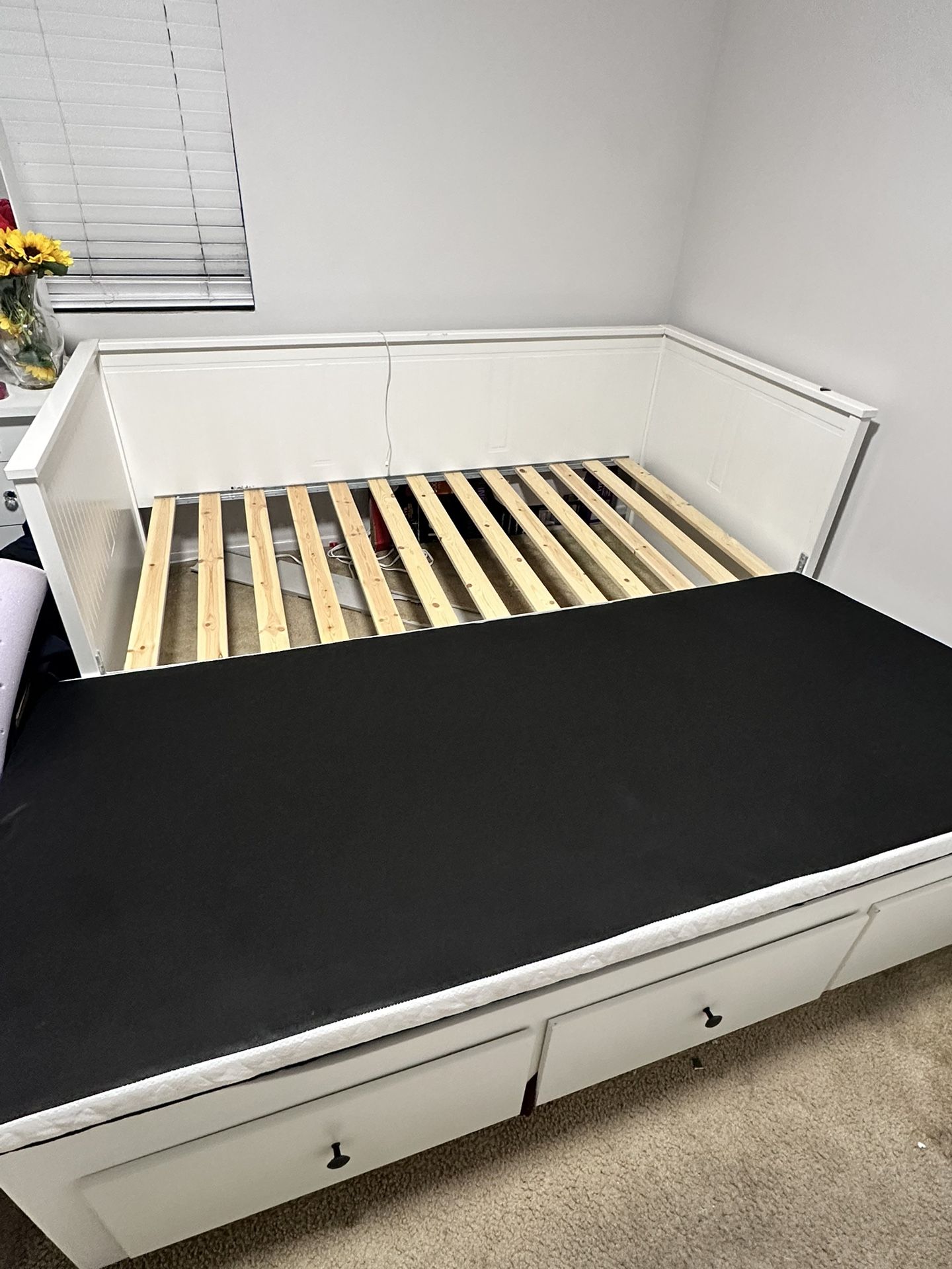 Sofabed HEMNES Daybed frame with 3 drawers, white