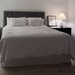 West Elm Upholstered King Size Headboard